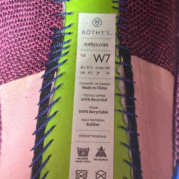 Rothy’s The Flats Retired Fig Python Round Toe Women Ballet Flat Slip On - SZ 7 - Picture 8 of 9